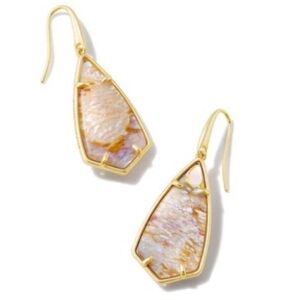 Kendra Scott Camry Drop Earrings with Iridescent Abalone NWT